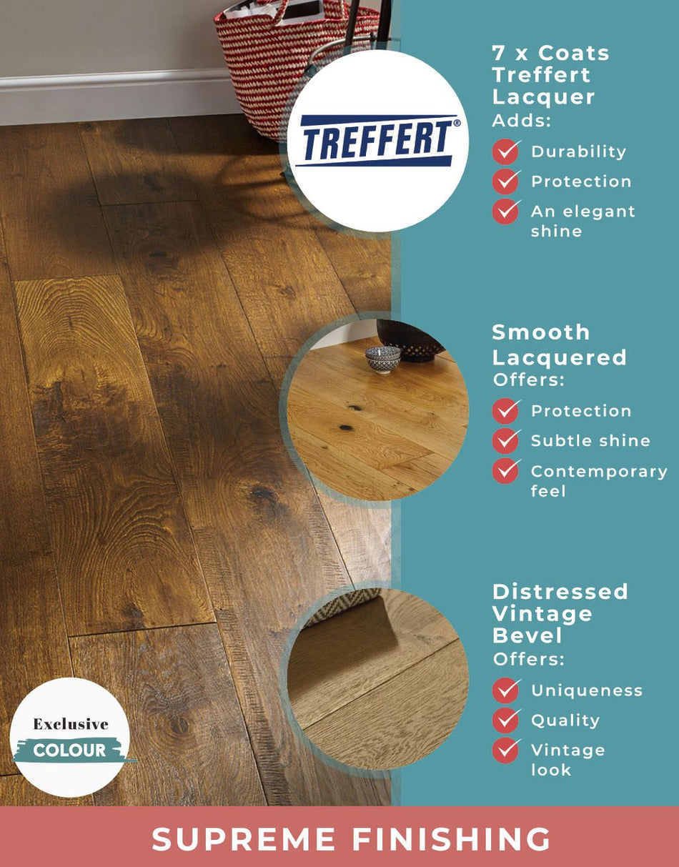 Vattern 20mm oiled Engineered Wood Flooring - Cathedral Oak