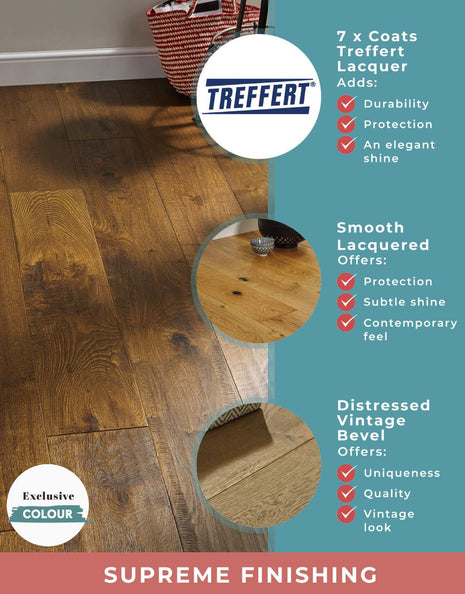 Vattern 20mm oiled Engineered Wood Flooring - Cathedral Oak-SAMPLE