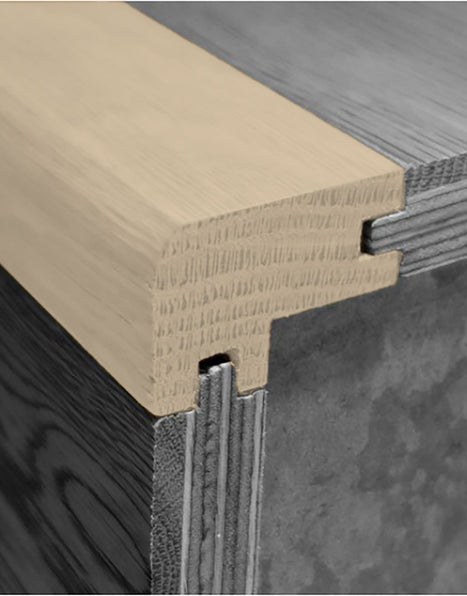 Unfinished Oak Flush-Fit Nosing - WS1-FLUSHN-09