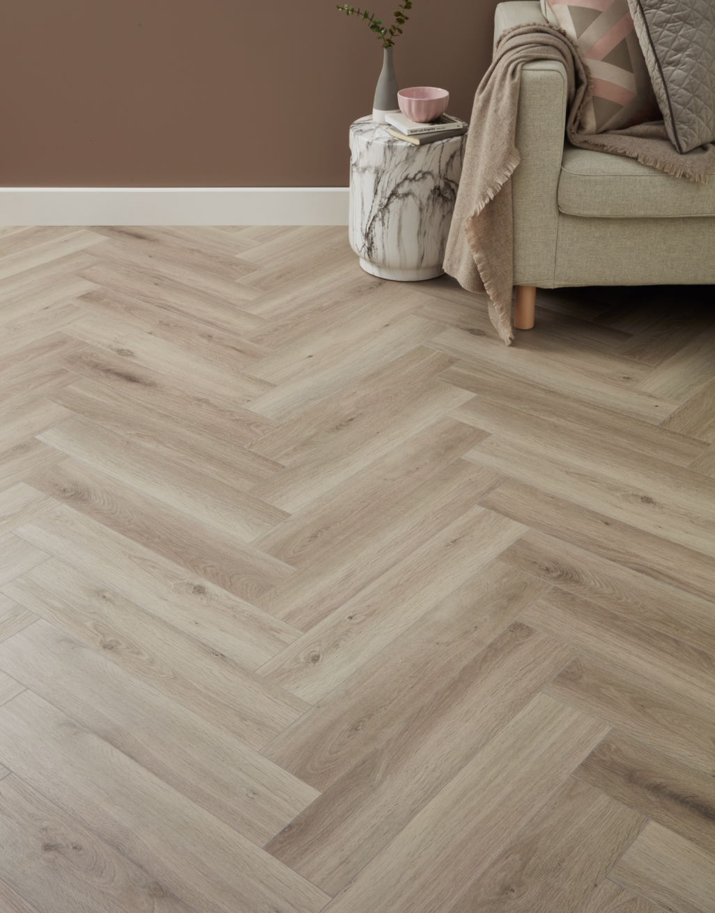Kronotex Herringbone - Oak Silver