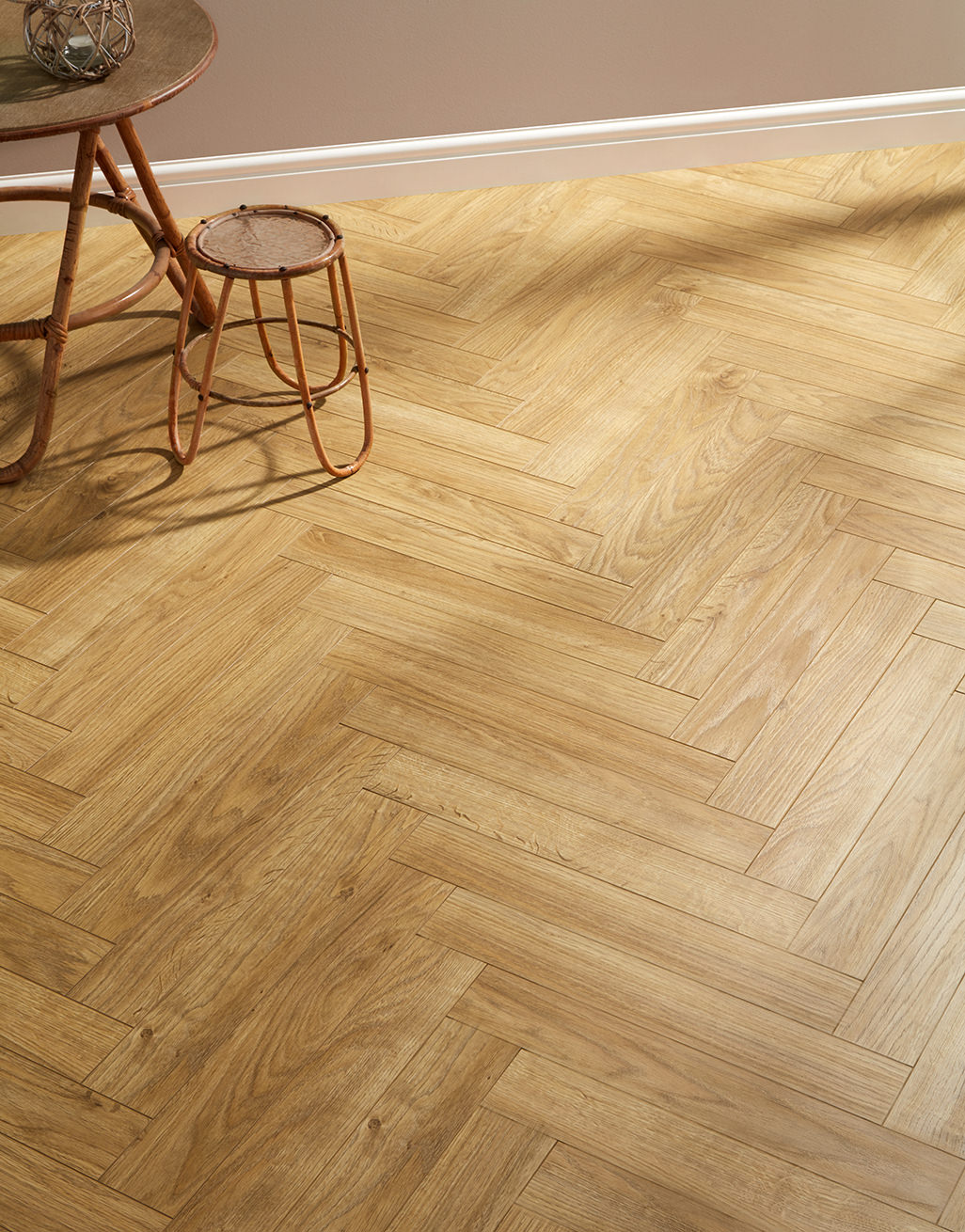 BerryAlloc Chateau Herringbone - Java Natural Laminate Flooring