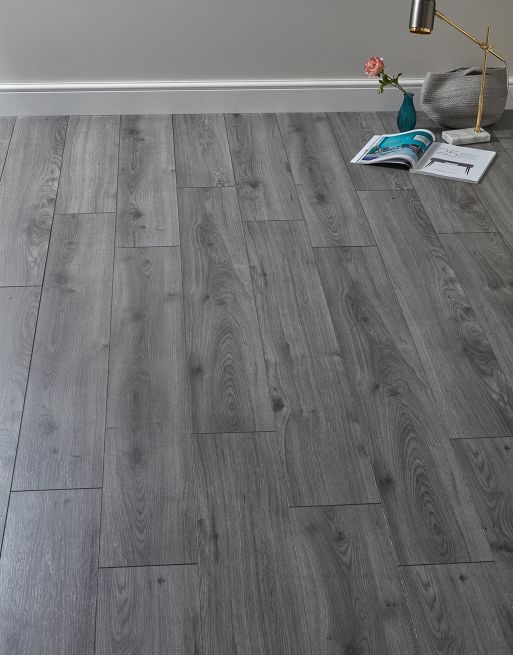 Kronotex Standard Plus 7mm - Millenium Oak Grey Laminate Flooring
