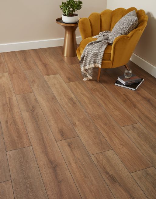 Kronotex Advanced 8mm - Premium Oak Brown Laminate Flooring