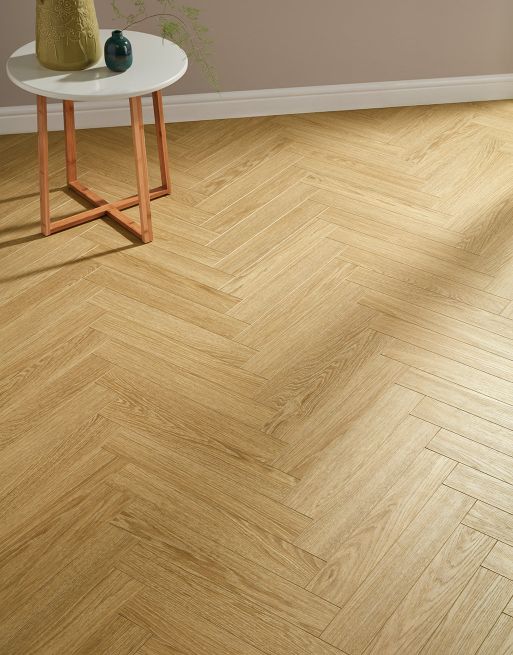 BerryAlloc Chateau Herringbone - Charme Light Natural Laminate Flooring
