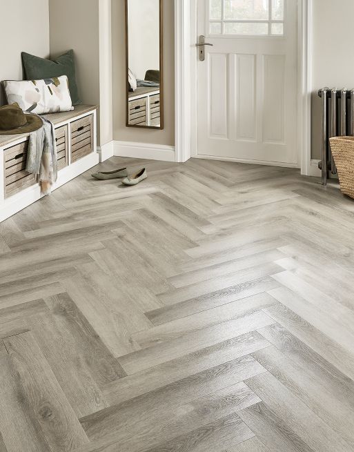 Asenso Artisan Herringbone - Whitewashed Cottage Oak