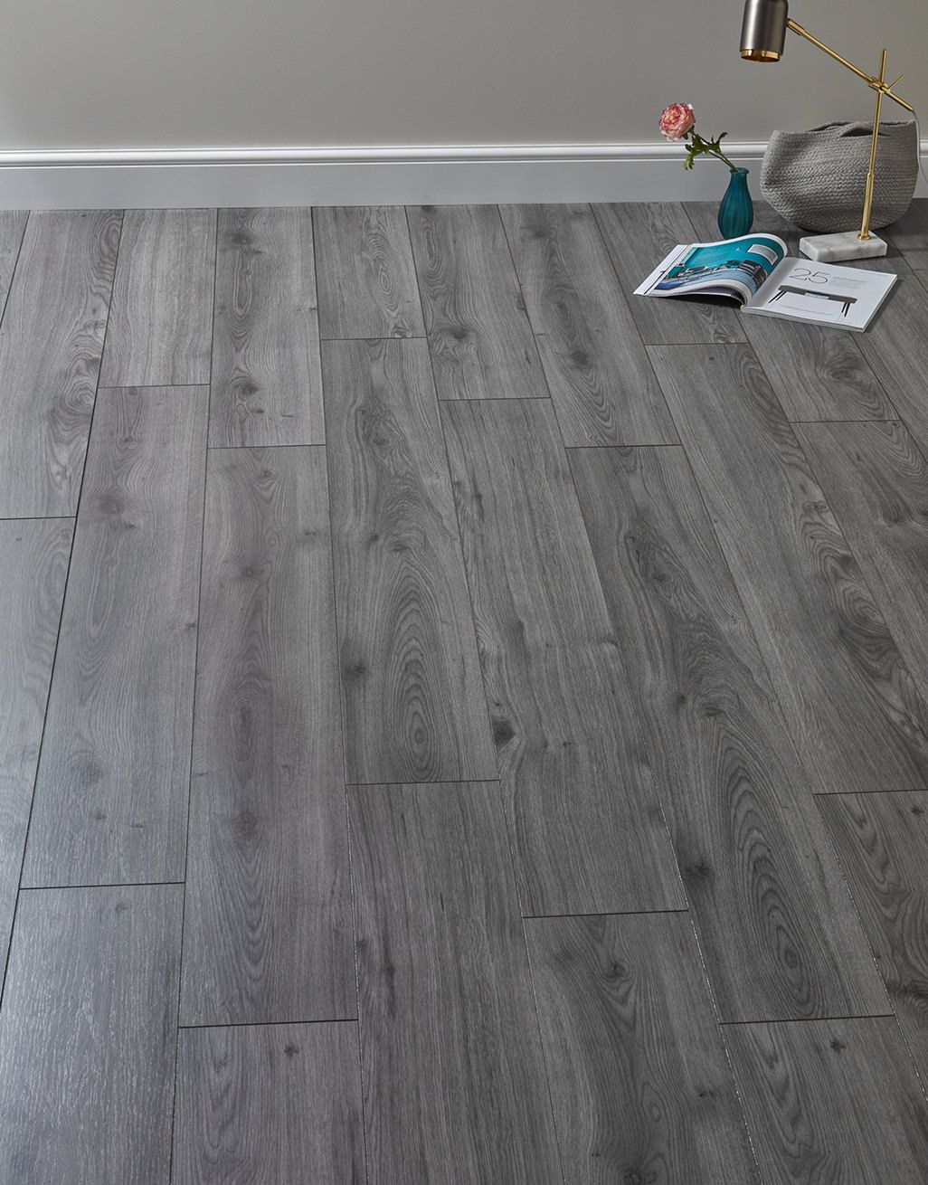 Kronotex Standard Plus 7mm - Millenium Oak Grey Laminate Flooring 1