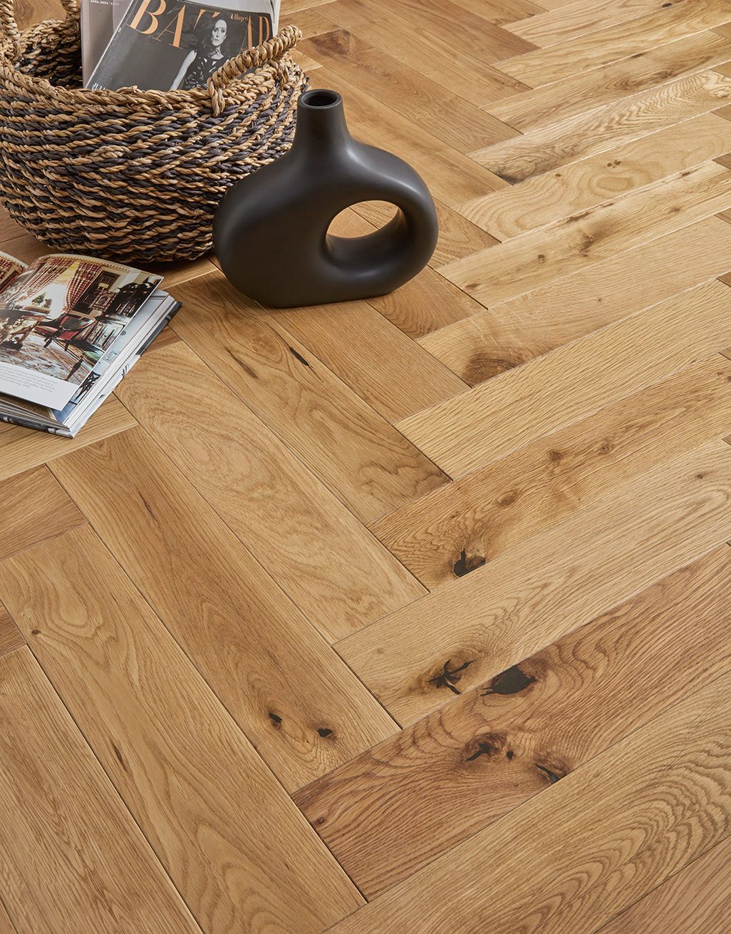 Super Buy Herringbone Barn Oak 18/4 x 90mm 2