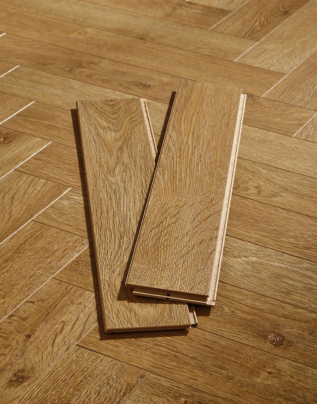 BerryAlloc Chateau Herringbone - Texas Light Brown Laminate Flooring 3
