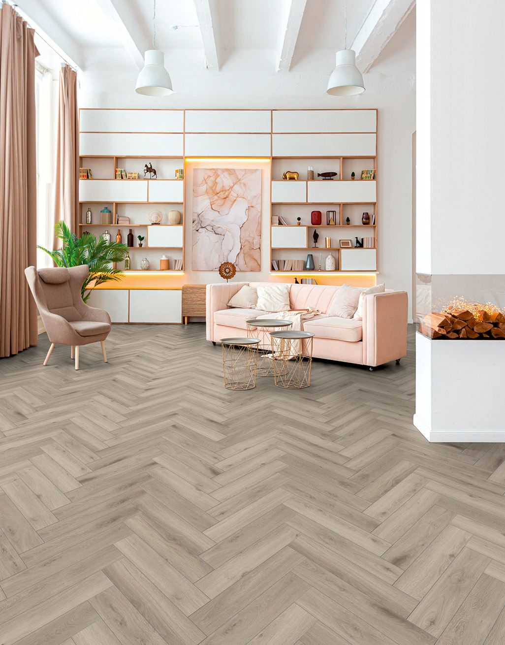 Kronotex Herringbone - Oak Silver 4