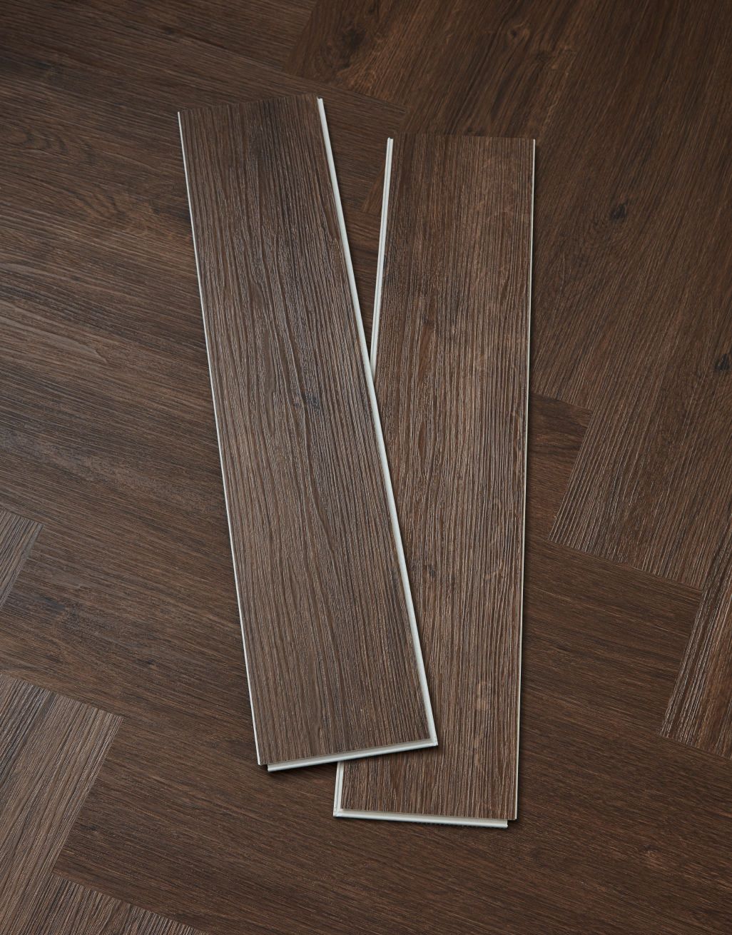 EvoCore Essentials Herringbone - Hot Chocolate Oak 3