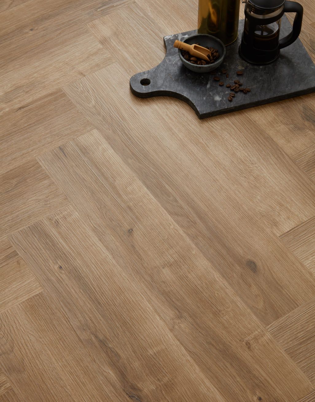 EvoCore Essentials Herringbone - Light Toffee Oak 2