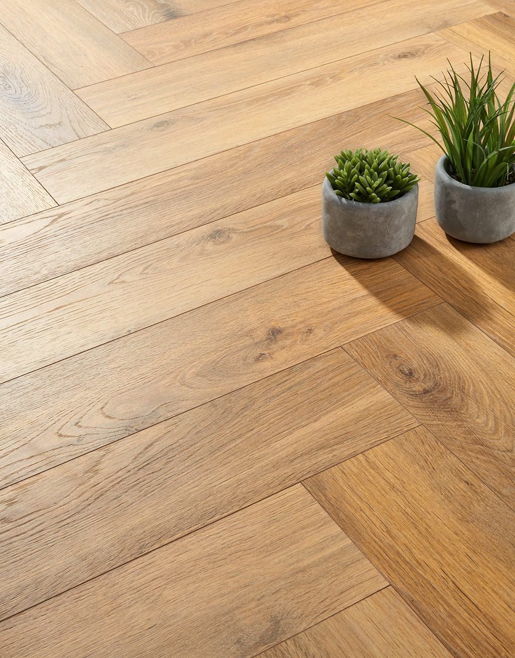 Kronotex Herringbone - Oak Natural Laminate Flooring 2