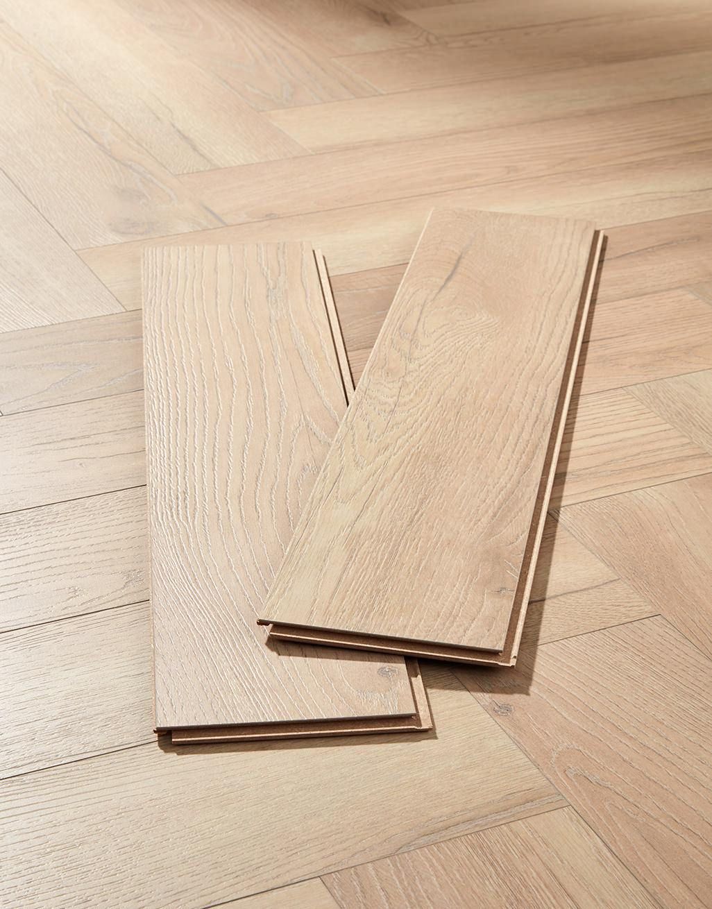 Kronotex Herringbone - Peterson Oak Light Laminate Flooring 3