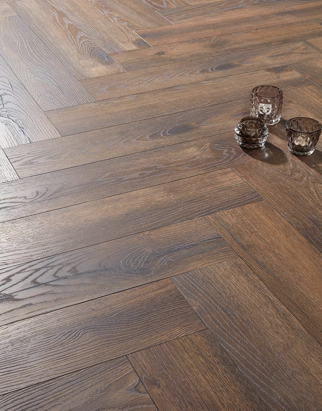 Kronotex Herringbone - Peterson Oak Dark Laminate Flooring 2