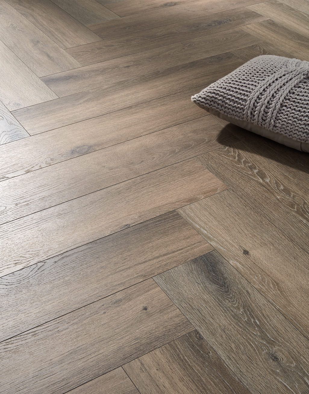 Kronotex Herringbone - Oak Dark Brown Laminate Flooring 2