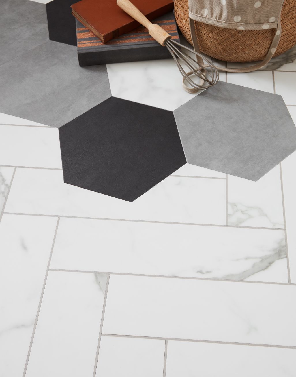 Asenso Signature Herringbone - Glacial Marble 4