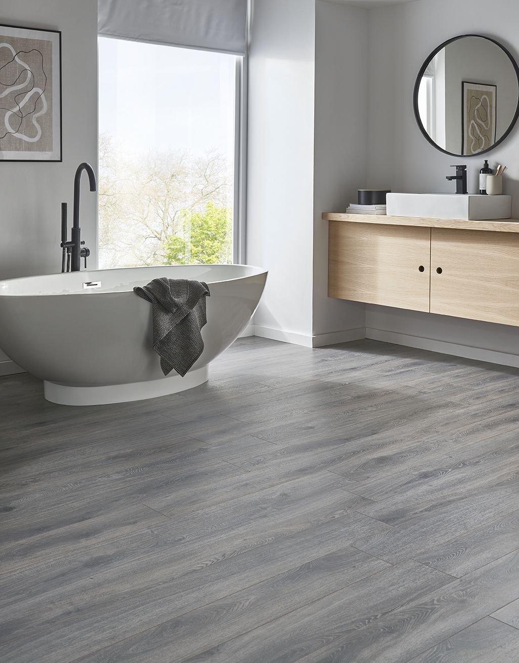 Kronotex Amazone 10mm - Prestige Oak Grey Laminate Flooring 5