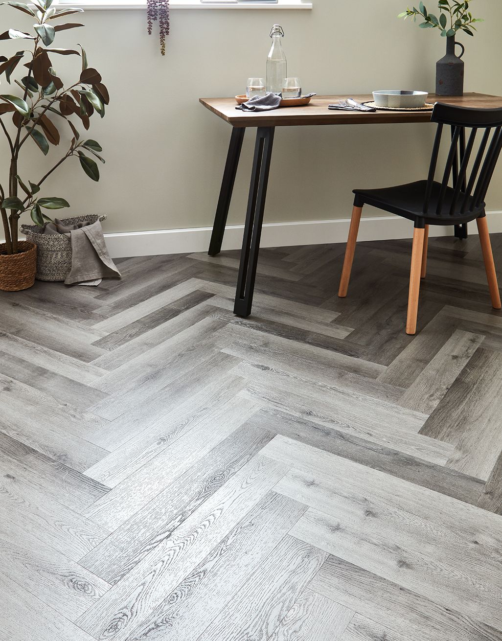Asenso Artisan Herringbone - Driftwood Grey Oak 1