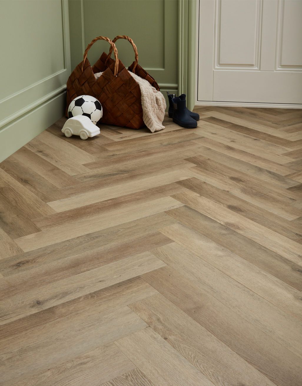 Asenso Artisan Herringbone - Light Vanilla Oak 1