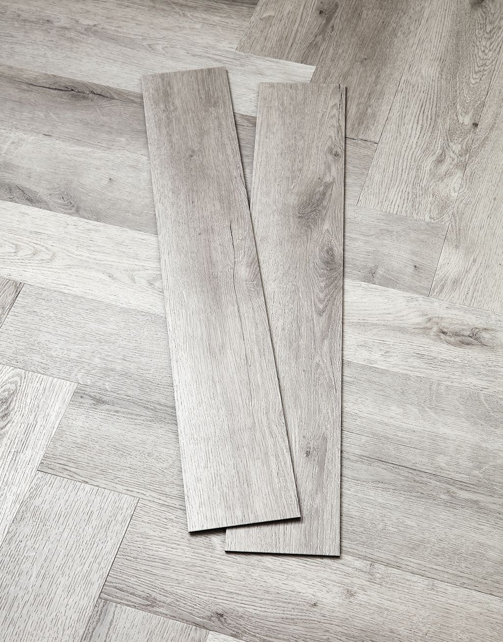 Asenso Artisan Herringbone - Shoreline Grey Oak 3