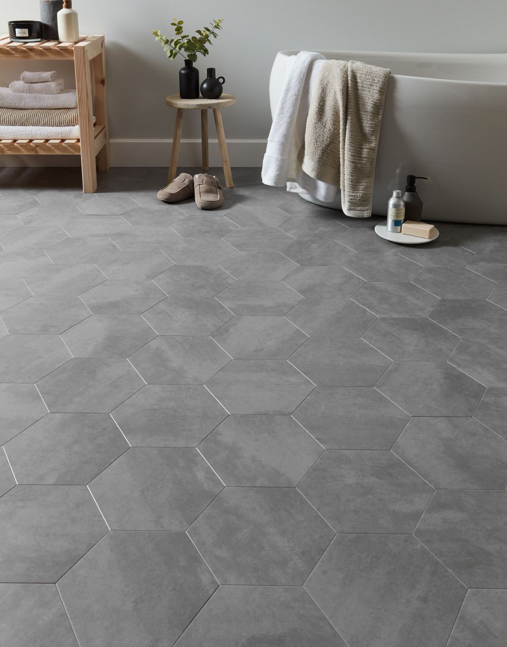 Asenso Symphony Hex Tile - Dove Grey 1