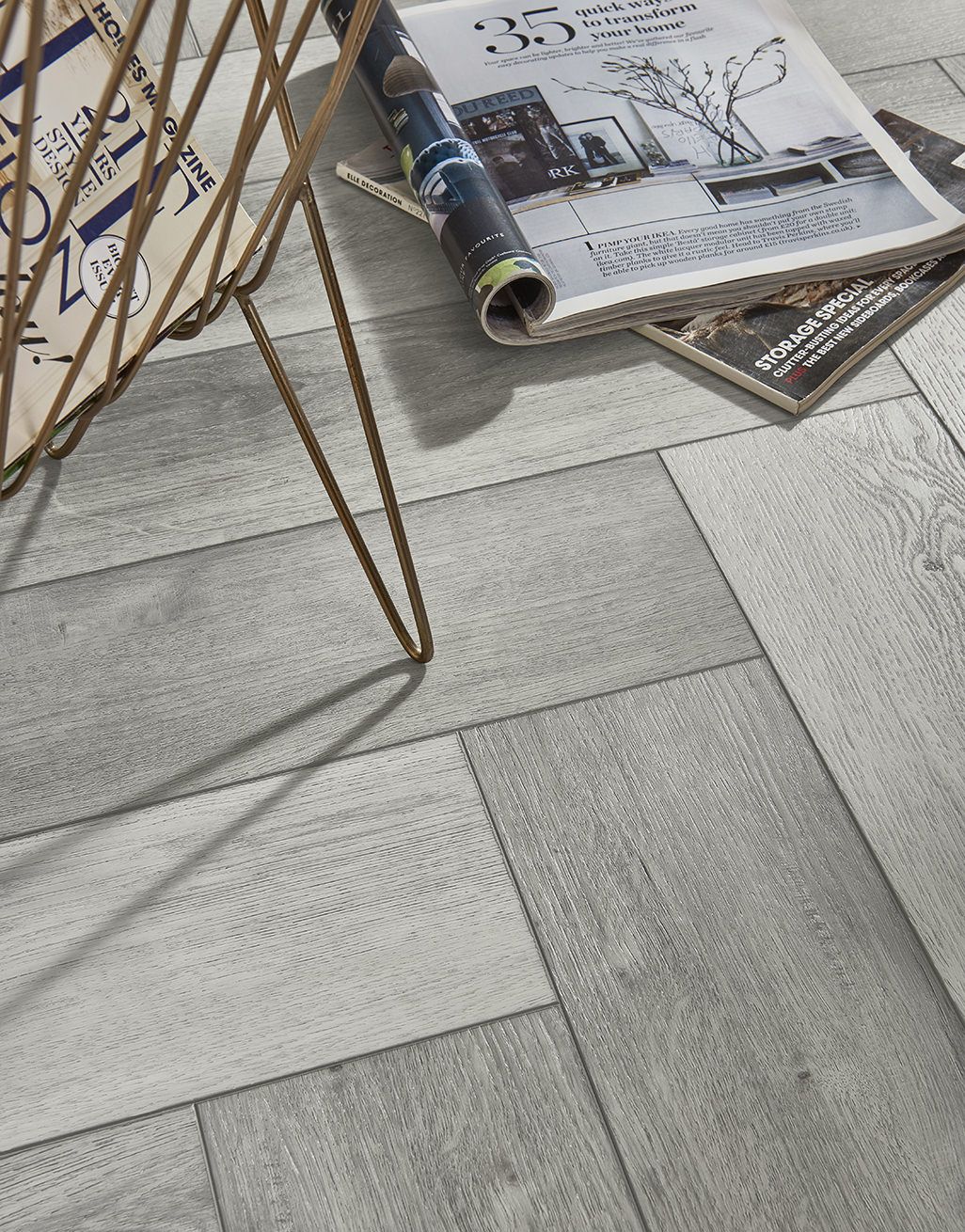 EvoCore Premium Herringbone - Shoreline Grey Oak 2