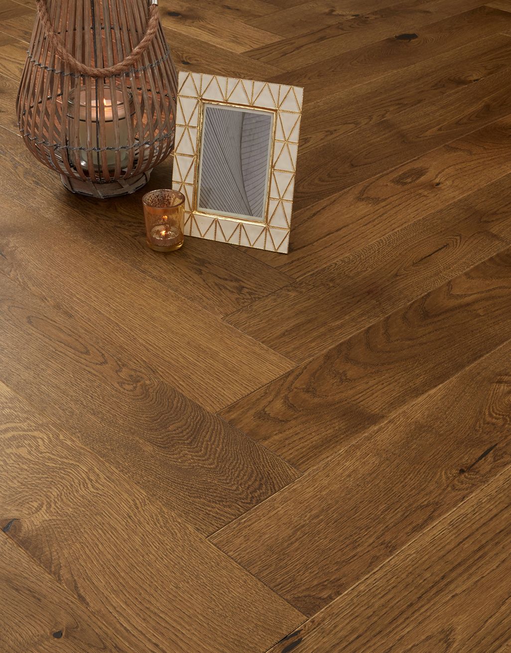 European Oak Herringbone Rich Toffee Oak 14 x 130mm 2