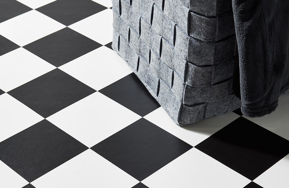 IVC Fashion Tiles - Checkmate Vinyl Flooring