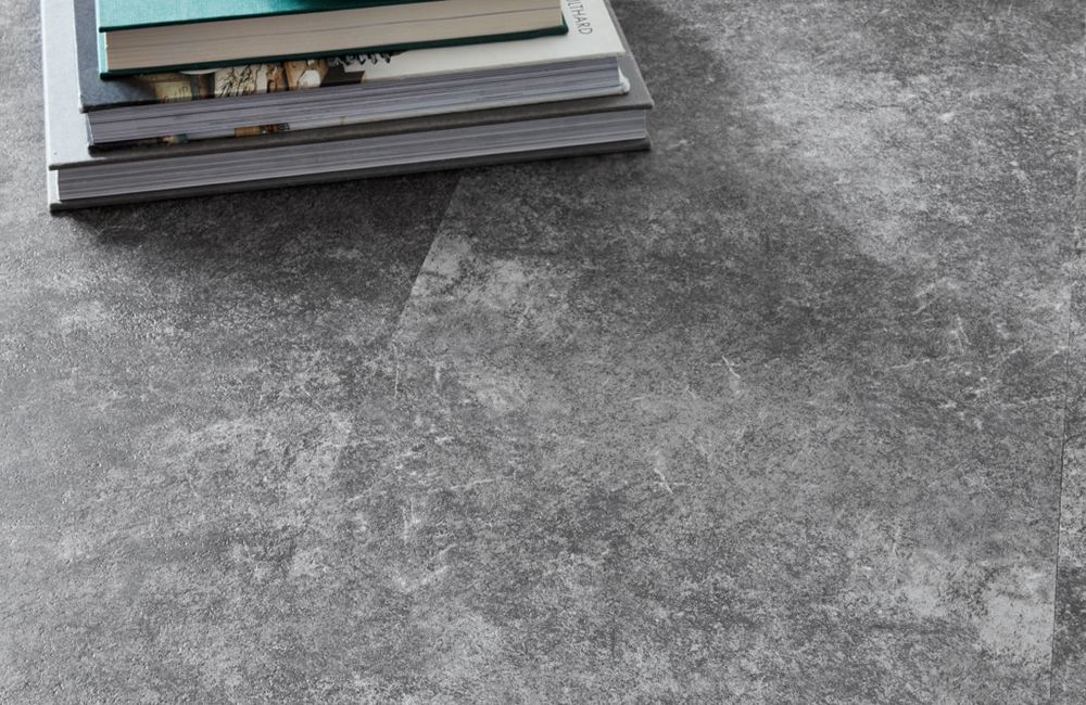 Trade Select - Dark Grey Slate Stickdown LVT Flooring