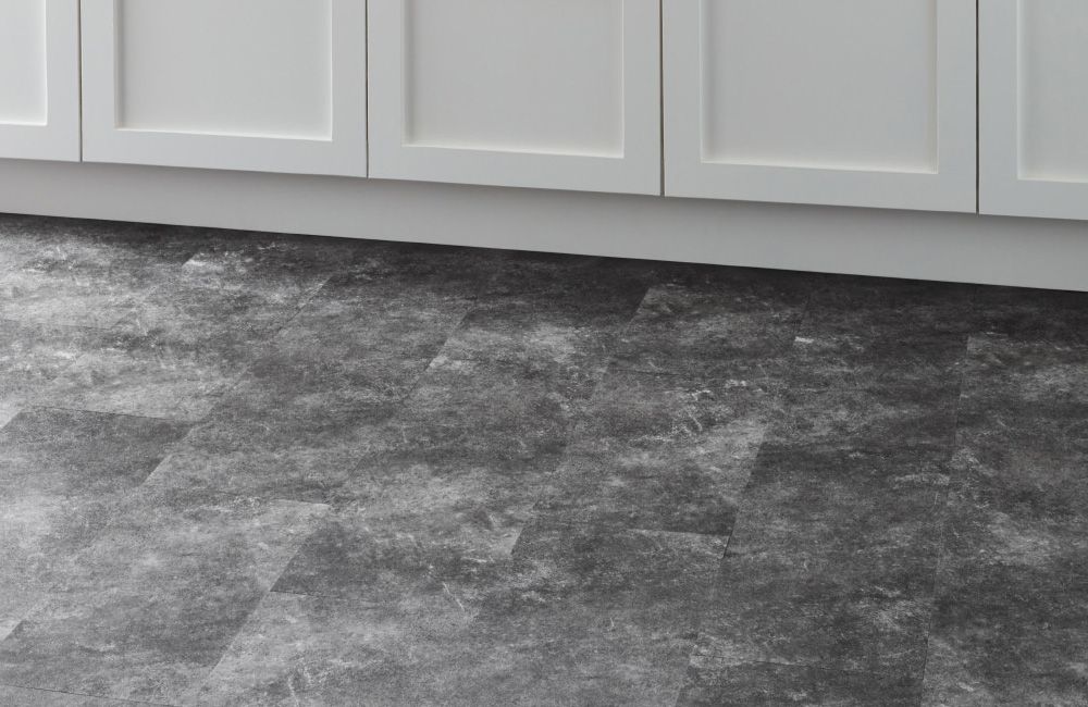 Trade Select - Dark Grey Slate Stickdown LVT Flooring
