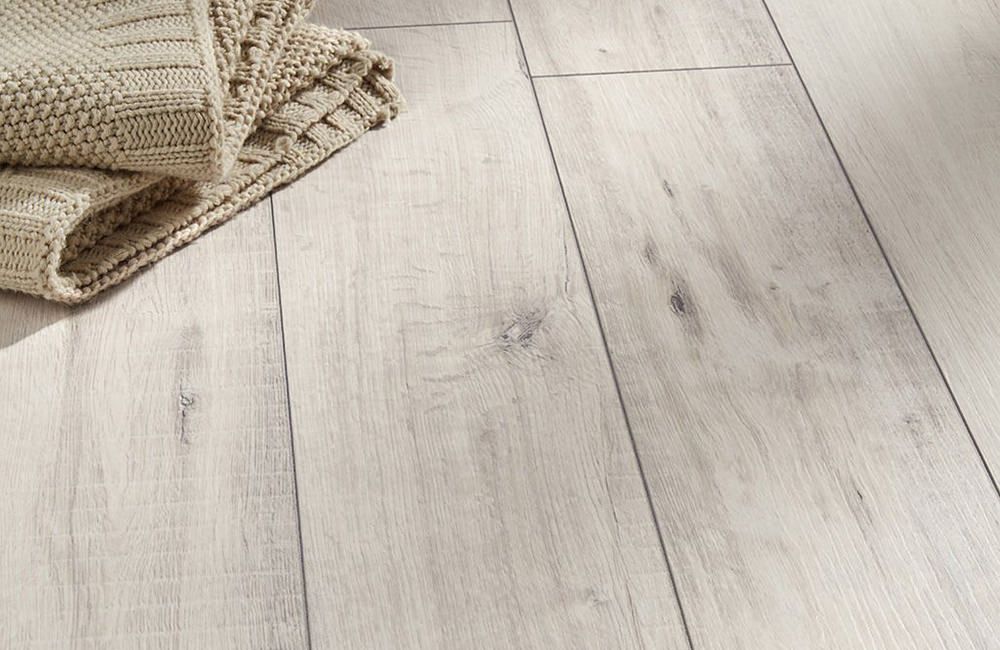 Kronotex Villa 12mm - Gala Oak White Laminate Flooring