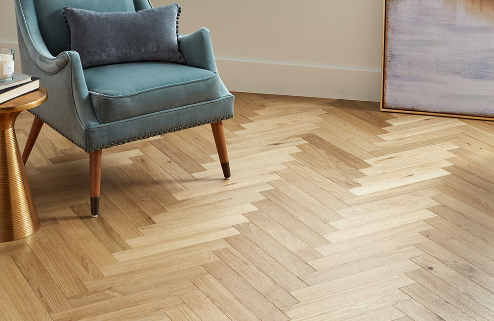 Promenade Oak Engineered Herringbone Brushed & Oiled