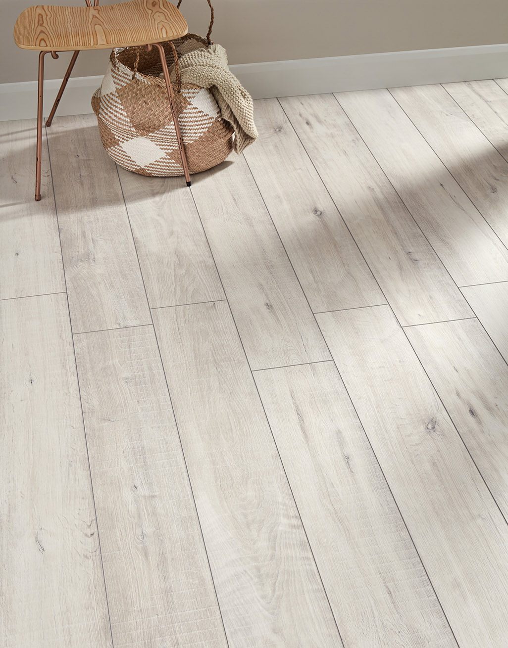 Kronotex Villa 12mm - Gala Oak White Laminate Flooring
