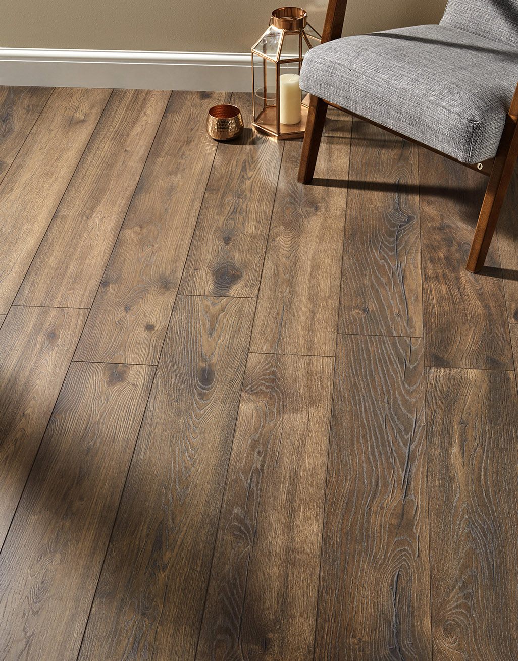 Kronotex Villa 12mm - Peterson Oak Laminate Flooring